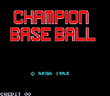 Champion Baseball screen shot title